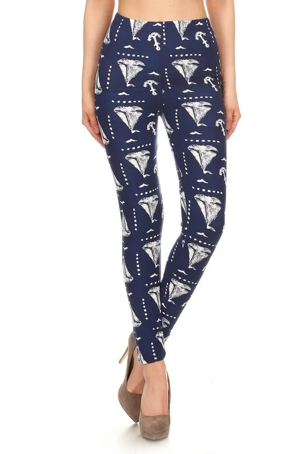 Nautical Sailboat Soft Leggings