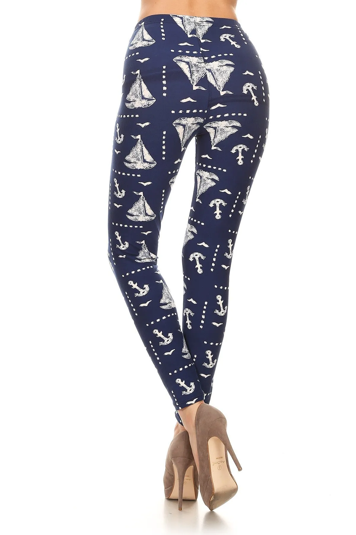 Nautical Sailboat Soft Leggings