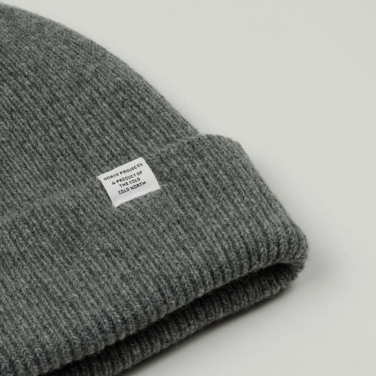 Norse Projects - Norse Beanie - Grey Melange