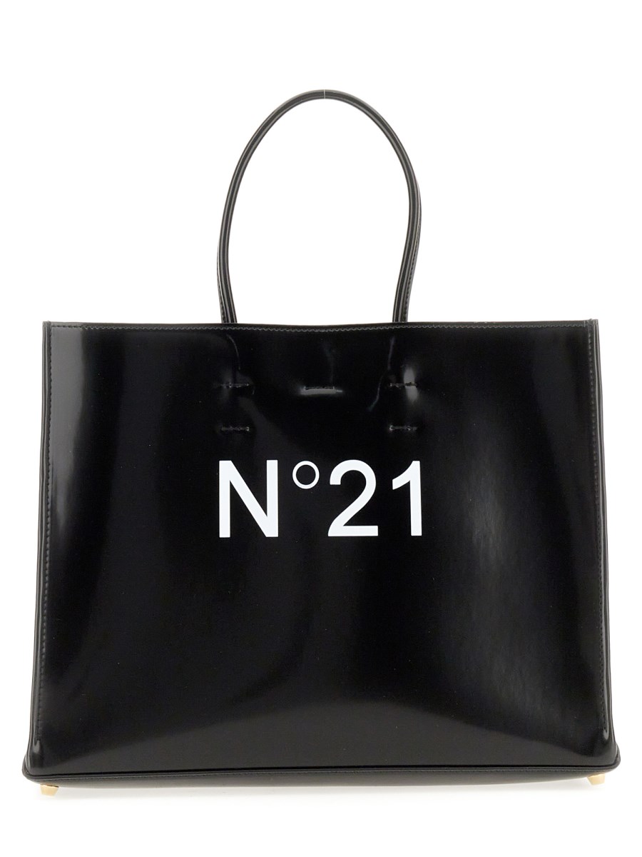 N°21    FAUX LEATHER LOGO SHOPPER BAG