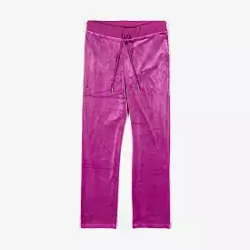 OG Big Bling Velour Womens Track Pants (Purple)