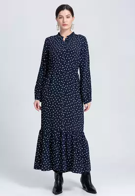 Polka Dot Flare Dress