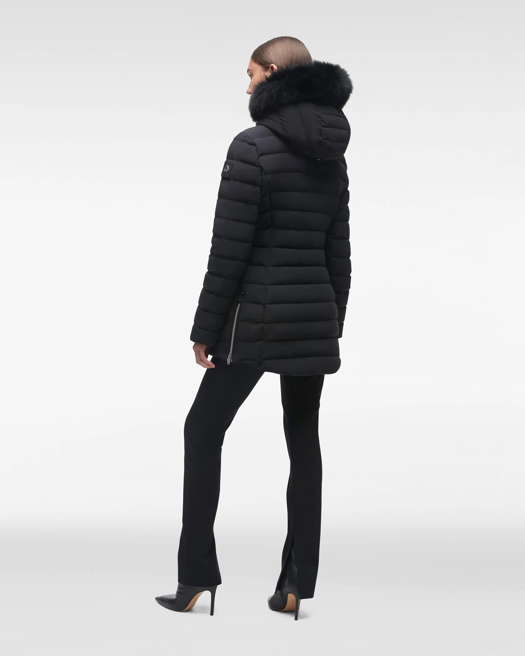 Roselawn Jacket Black / Black Fox Fur