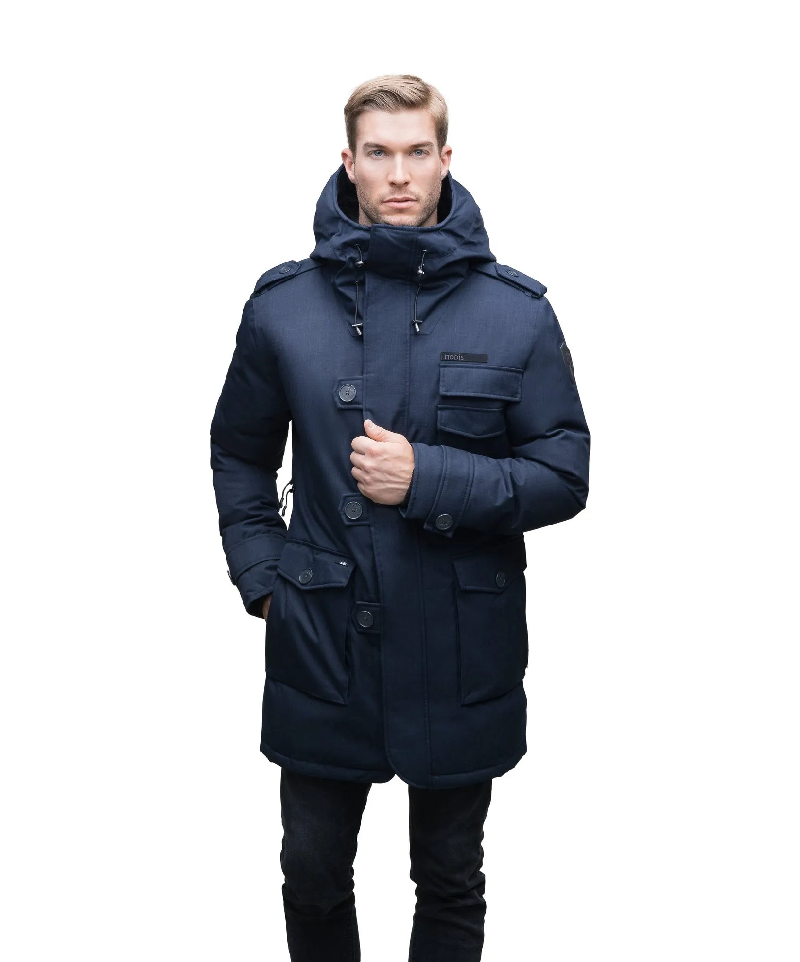 SHELBY MEN'S MILITARY PARKA NAVY