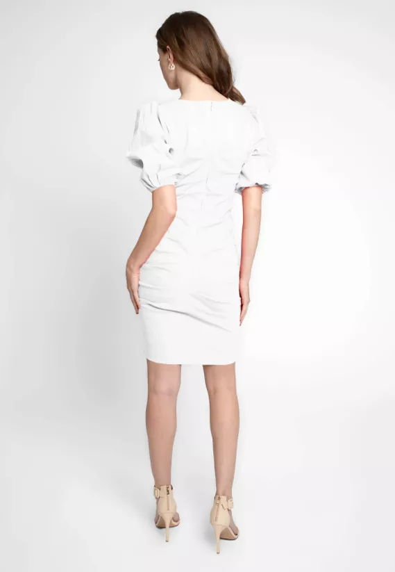 Stretch Puff Sleeve Lauren Dress