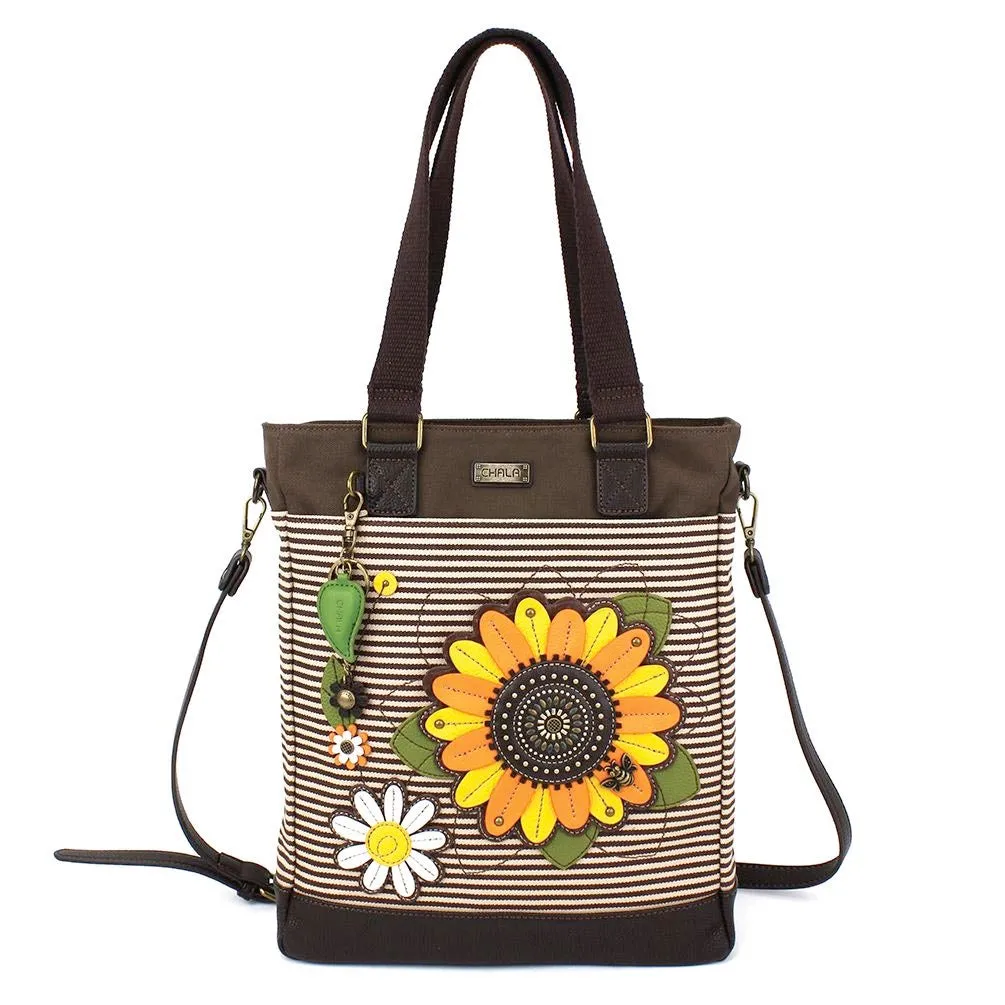 Sunflower Work Tote in Brown Stripe