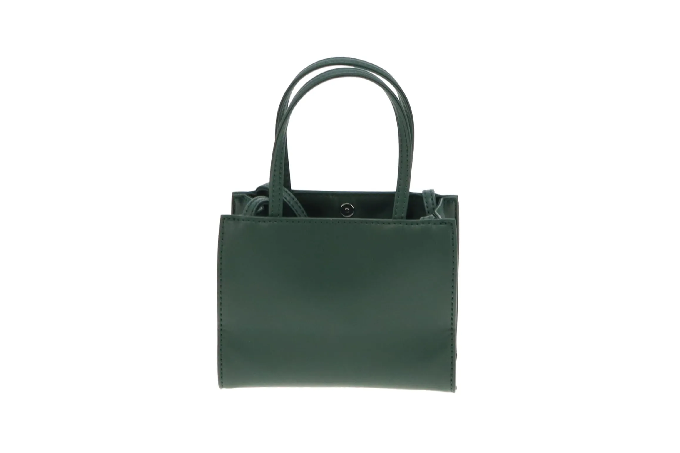 Telfar Dark Olive Faux leather Small Shopping Bag