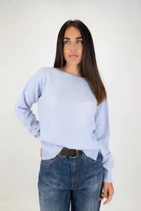 Tensione in - Maglia girocollo in misto lana e cashmere