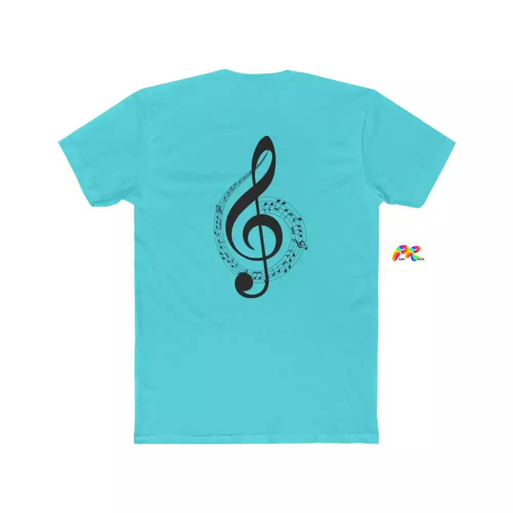 Treble Clef Shirt Men's Cotton Crew T-Shirt