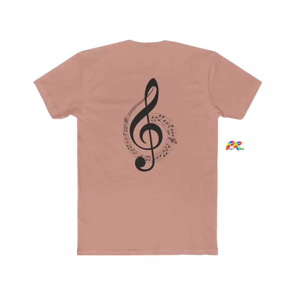 Treble Clef Shirt Men's Cotton Crew T-Shirt