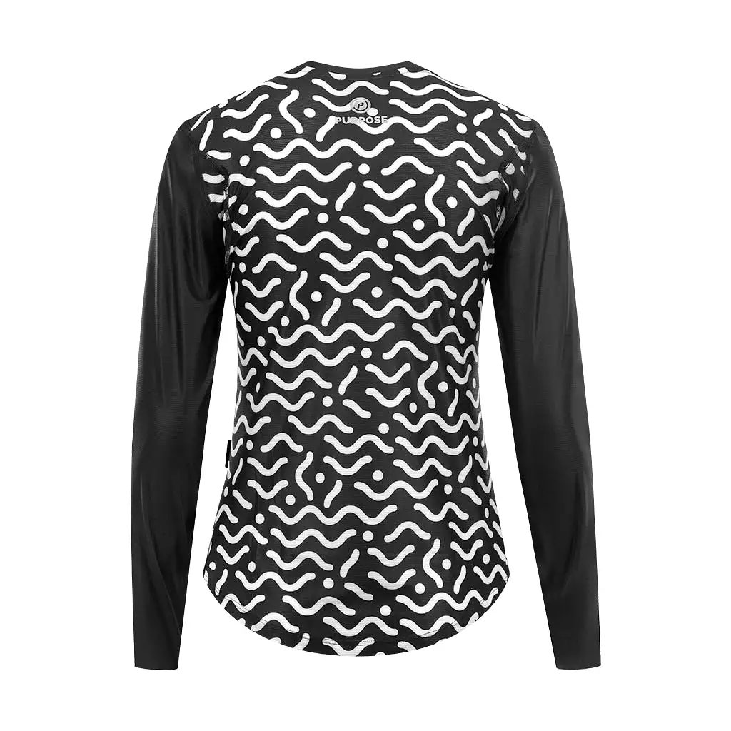 Women Long Sleeve Running Shirt Hypermesh ELITE (Black)