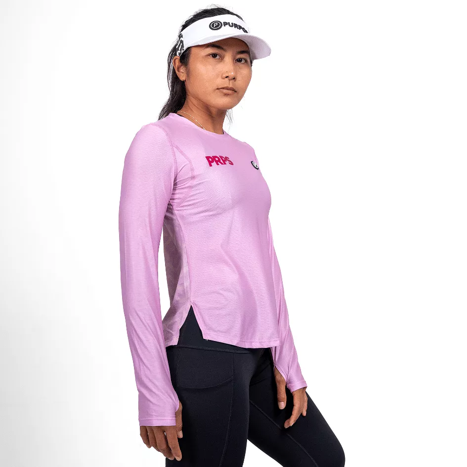 Women Long Sleeve Running Shirt Hypermesh ELITE (Blush)