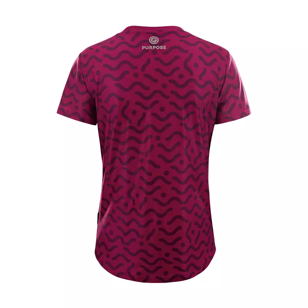 Women Running T-Shirt Hypermesh ELITE (Amaranth Red)