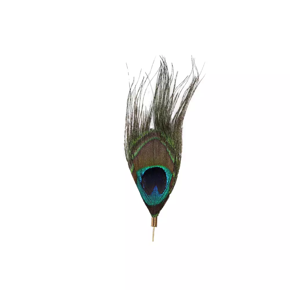 Womens Peacock Feather Suit Blazer Jacket Lapel Pin