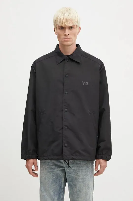 Y-3 jacket Nylon Coach Jacket men's black color IW2473