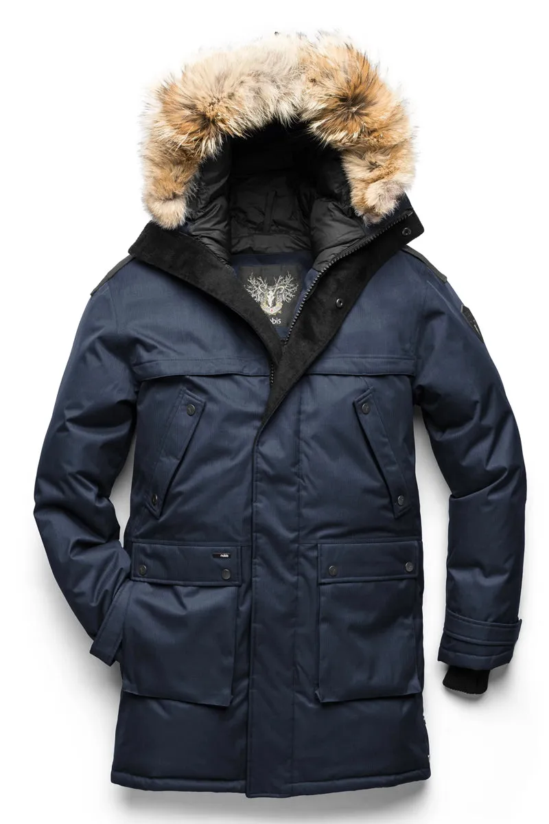 YATESY MEN'S LONG PARKA NAVY