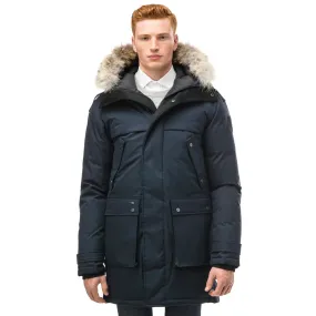 YATESY MEN'S LONG PARKA NAVY