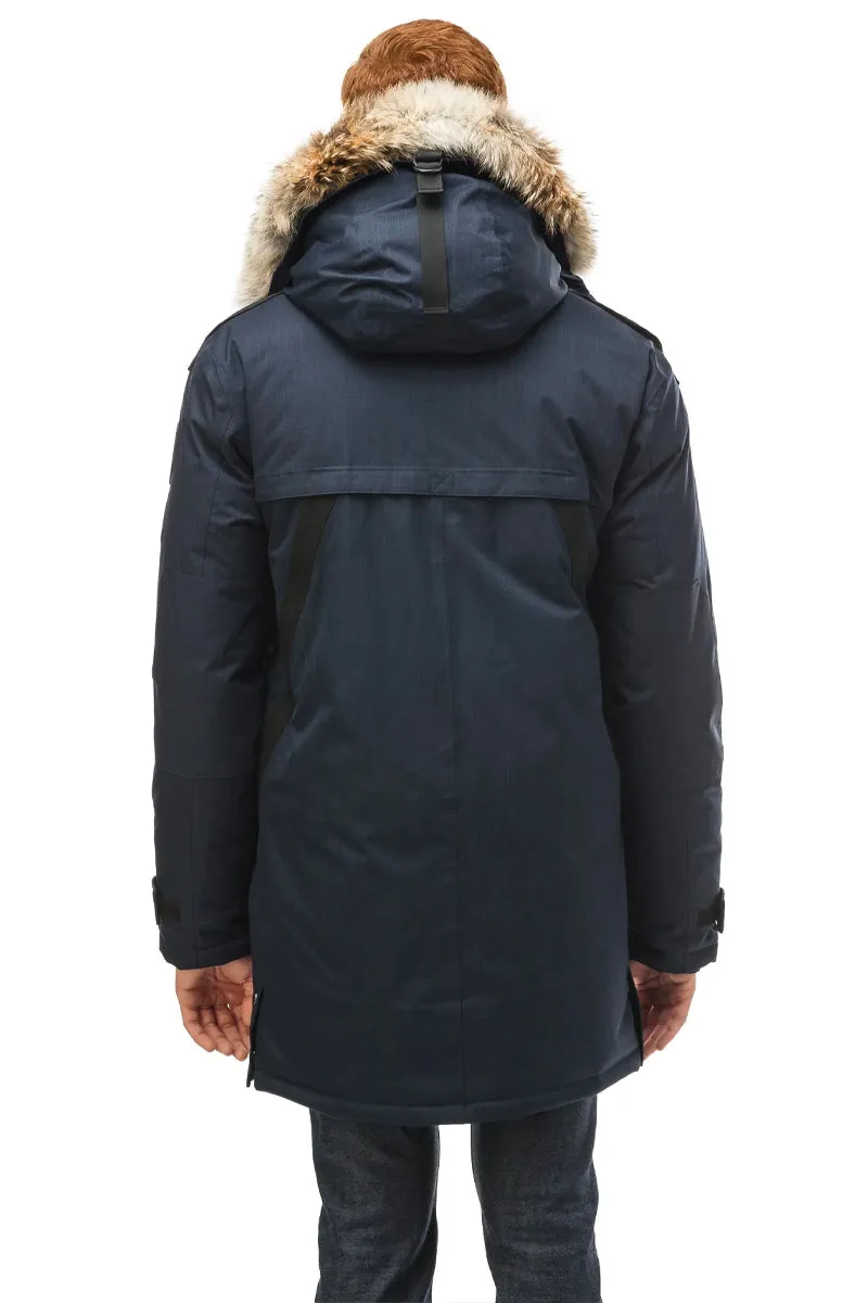 YATESY MEN'S LONG PARKA NAVY