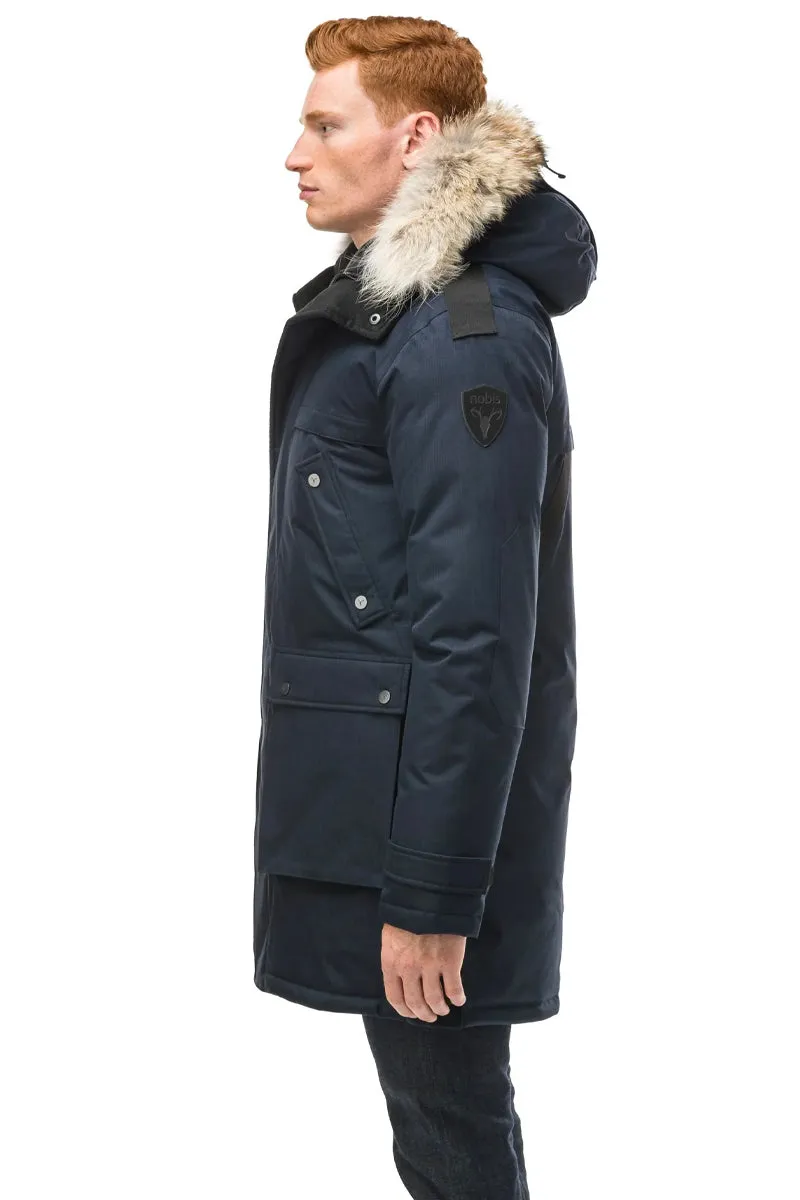 YATESY MEN'S LONG PARKA NAVY