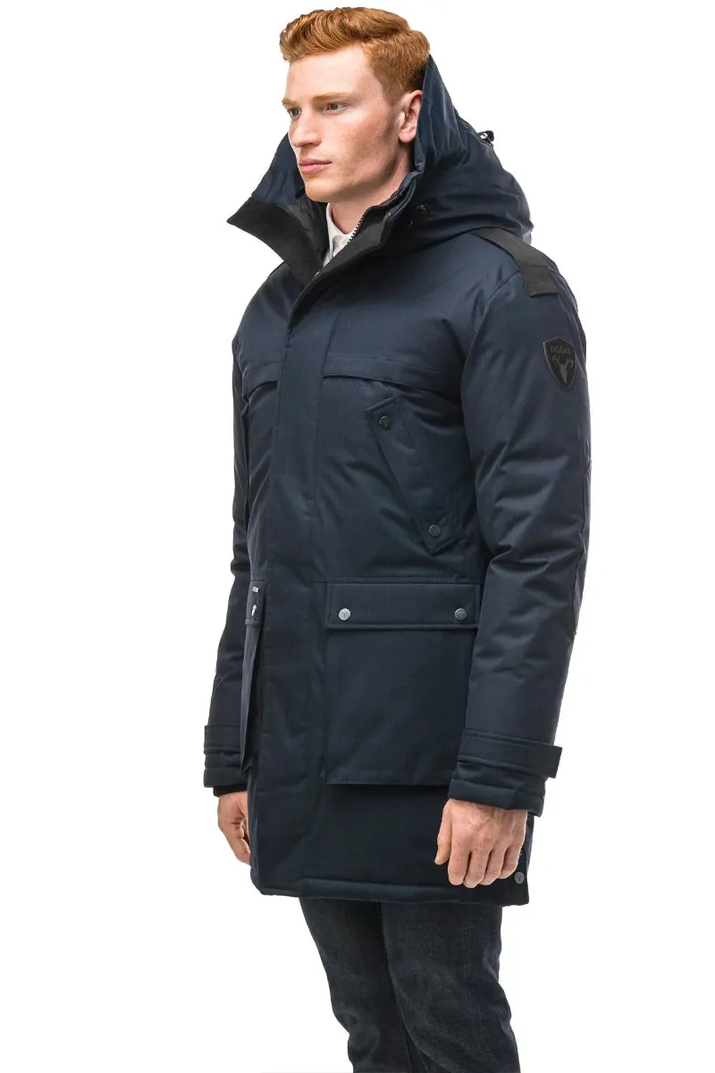 YATESY MEN'S LONG PARKA NAVY