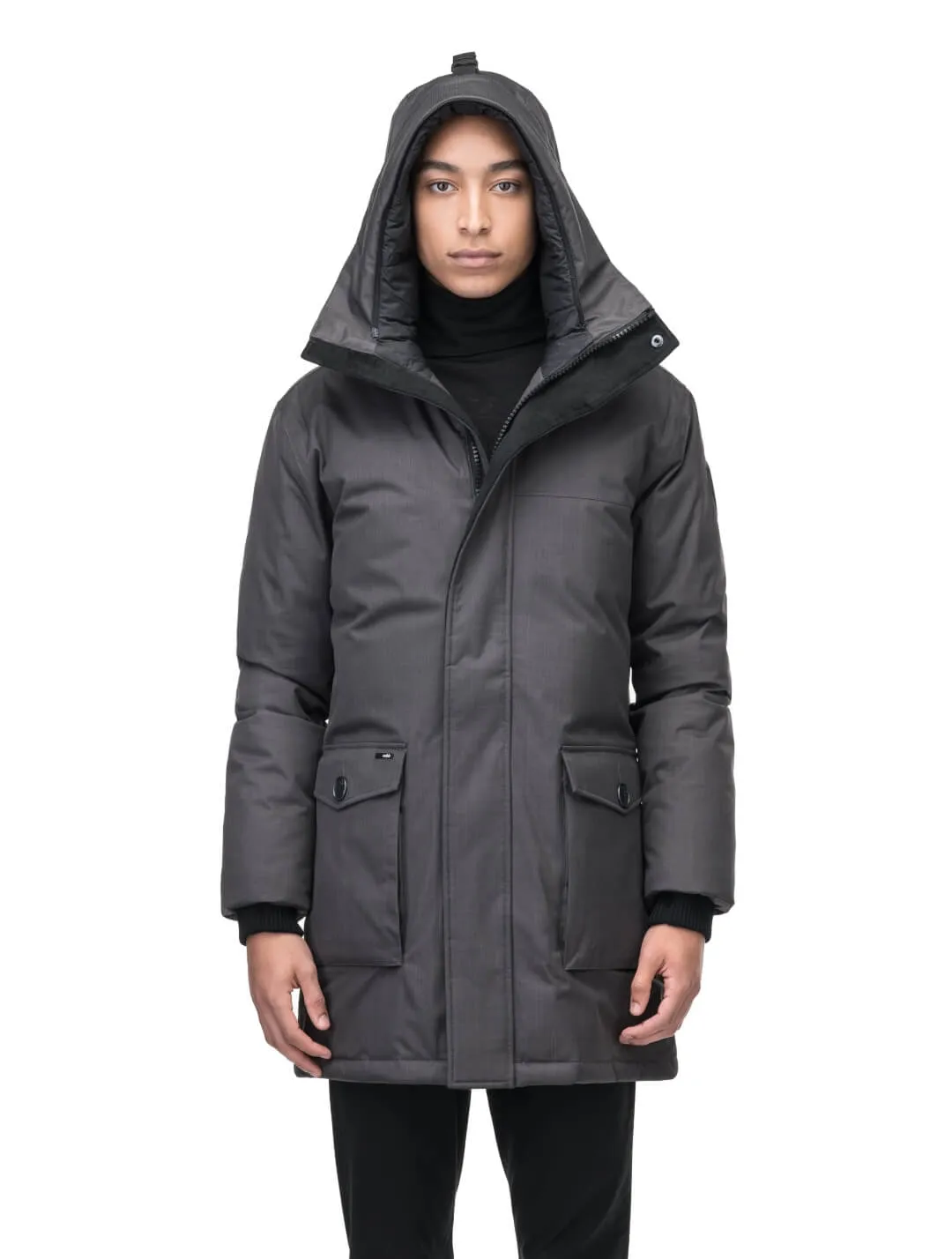 YVES FURLESS MEN'S PARKA STEEL GREY